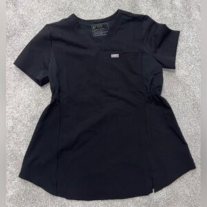 Black FIGS MATERNITY Scrub Top